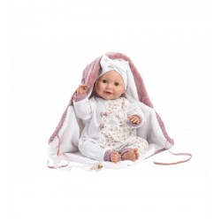 Doll baby Heidi 42 cm (eyes close, cries, speaks, with a pacifier, soft body) Spain LL74040
