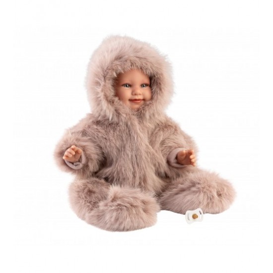 Crying Llorens Doll 45 cm - Newborns with baby sounds – Crying Leo with stuffed romper, LL74506