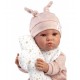 Lelle zīdainis Luna 45 cm (raud, runā, ar mānekli, mīksts ķermenis) Spānija LL74508