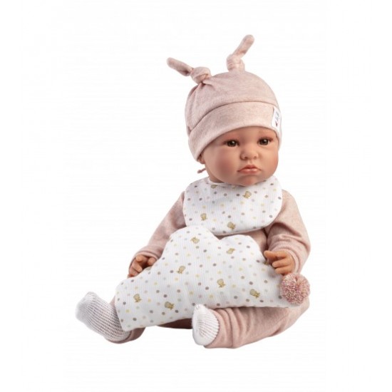 Lelle zīdainis Luna 45 cm (raud, runā, ar mānekli, mīksts ķermenis) Spānija LL74508