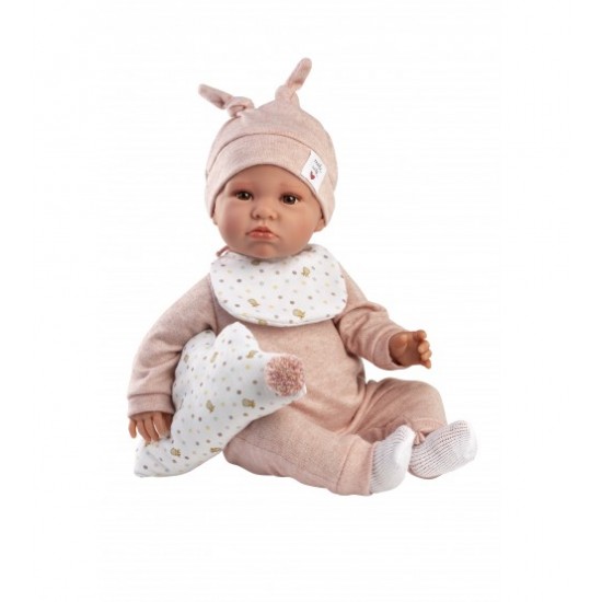 Lelle zīdainis Luna 45 cm (raud, runā, ar mānekli, mīksts ķermenis) Spānija LL74508