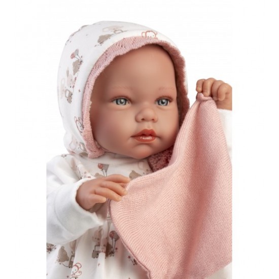 Doll Tala 44 cm (crying, talking, with pacifier, soft body) LLorens LL84468