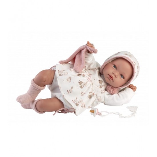 Doll Tala 44 cm (crying, talking, with pacifier, soft body) LLorens LL84468