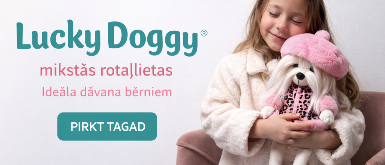 Lucky Doggy mīkstās rotaļlietas bērniem - minis.lv