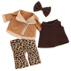 LUCKY DOGGY  apģērbu komplekts : Leoparda tēls L131
