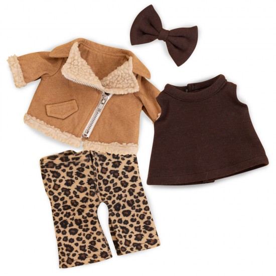 LUCKY DOGGY apģērbu komplekts : Leoparda tēls L131 LUCKY DOGGY apģērbu komplekts : Leoparda tēls L131