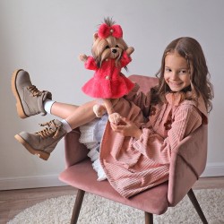 Lucky Doggy sunītis Lucky YoYo sunītis Modes Nedēļa, mīkstā rotaļlieta 38cm