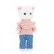 Orange Toys Lucky Kitty Sophie Denim Hearts 38cm mīkstā rotaļlieta 