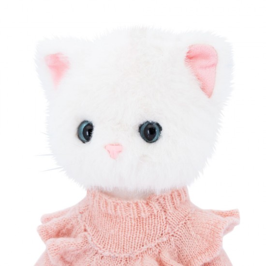 Orange Toys Lucky Kitty Sophie Denim Hearts 38cm mīkstā rotaļlieta 