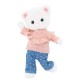 Orange Toys Lucky Kitty Sophie Denim Hearts 38cm mīkstā rotaļlieta 