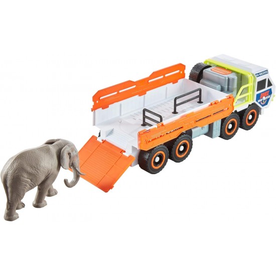 Спасательный грузовик MATCHBOX GMH44 с фигуркой слона0