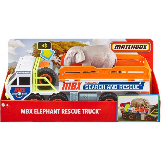 Спасательный грузовик MATCHBOX GMH44 с фигуркой слона0