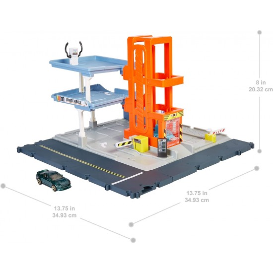 Matchbox Action Drivers Park & Play Garage Playset with Lights & Sounds HBL60