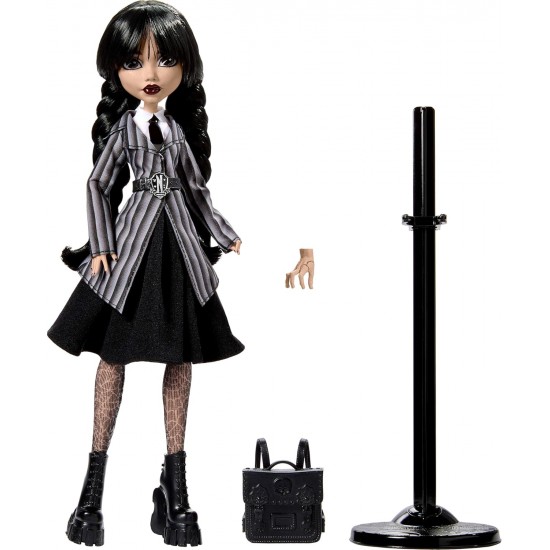 Monster High Wednesday Doll and Accessories, HXJ04