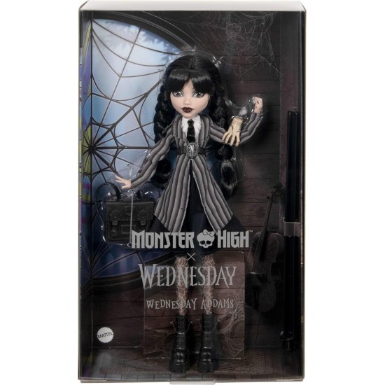 Monster High Wednesday Doll and Accessories, HXJ04