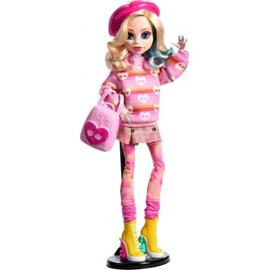 MONSTER HIGH lelle X WEDNESDAY Core - Enid ar aksesuāriem HXJ05