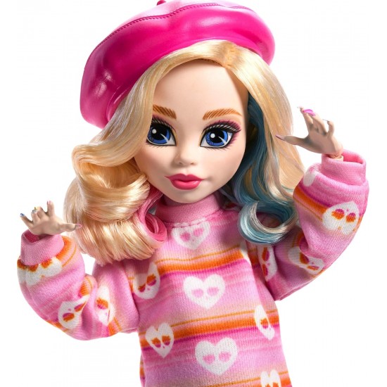 MONSTER HIGH lelle X WEDNESDAY Core - Enid ar aksesuāriem HXJ05