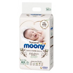 MOONY diapers NATURAL, NB, 63 pcs., 0-5 kg