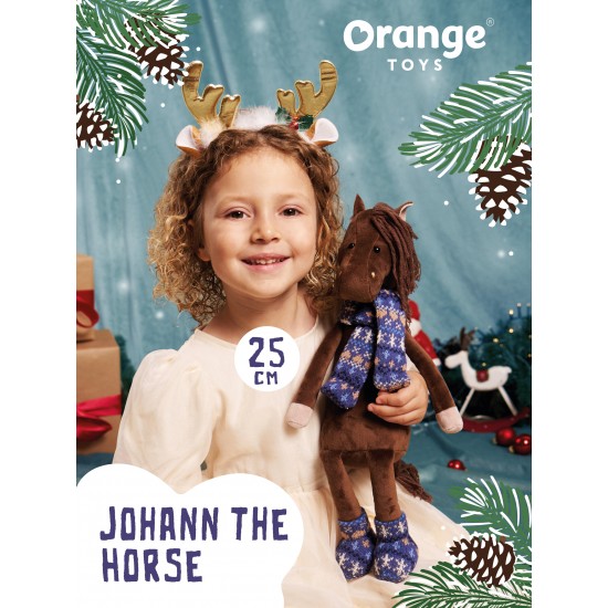 Mīkstā rotaļlieta - zirgs Johans (25cm) 2026.gada simbols