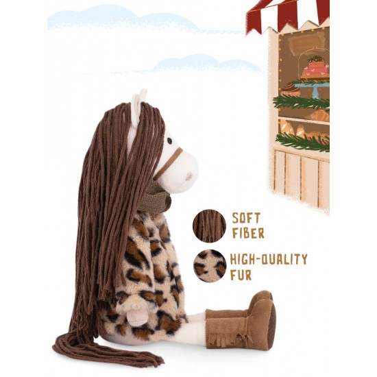 Mīkstā rotaļlieta - zirgs Nicole (25cm) 2026.gada simbols