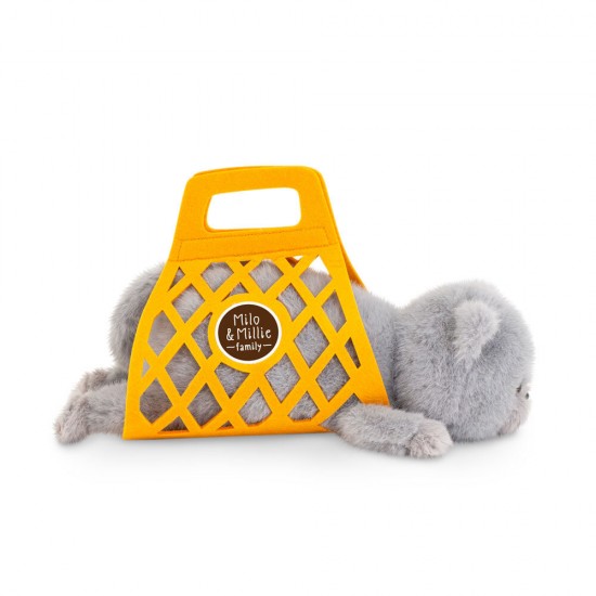 Mīkstā rotaļlieta  Pelēks kaķis Milo  (35cm), B1002/35