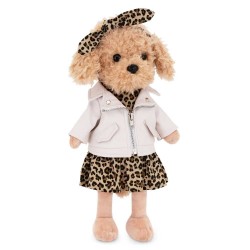 Mīkstā rotaļlieta Sunītis Lucky Fendi dāvanu kastē - Žurnāla vāka tēls no kolekcijas Lucky Doggy, 37cm, LD6/126