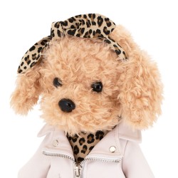 Mīkstā rotaļlieta Sunītis Lucky Fendi dāvanu kastē - Žurnāla vāka tēls no kolekcijas Lucky Doggy, 37cm, LD6/126