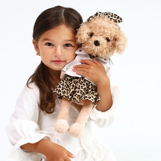 Mīkstā rotaļlieta Sunītis Lucky Fendi dāvanu kastē - Žurnāla vāka tēls no kolekcijas Lucky Doggy, 37cm, LD6/126 Mīkstā rotaļlieta Sunītis Lucky Fendi dāvanu kastē - Žurnāla vāka tēls no kolekcijas Lucky Doggy, 37cm, LD6/126