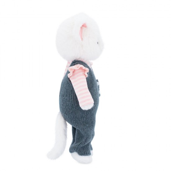 Orange Toys Lucky Kitty Lucky Sophie balta kaķenīte rozā tilla kleitā un brūnā jaciņā, 38 cm