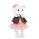 Orange Toys Lucky Kitty Lucky Sophie balta kaķenīte rozā tilla kleitā un brūnā jaciņā, 38 cm