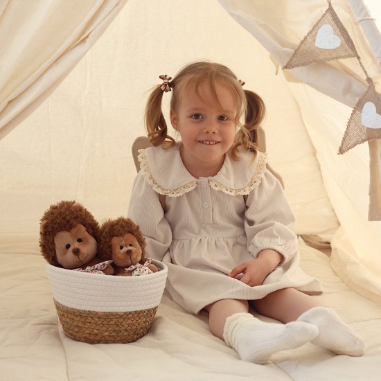 Mīkstā rotaļlieta ezītis Adatiņš ar sainīti, (25cm), OS065/20B