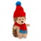 Soft toy Hedgehog Prickly in a red hat (15 cm), OS604/15