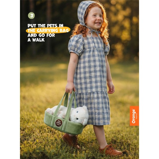 Orange Toys Milo & Millie Balts Kķis 40cm mīkstā rotaļlieta