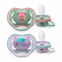 PHILIPS AVENT silikona māneklītis 6-18m, 2gab. ultra air Deco,SCF085/18