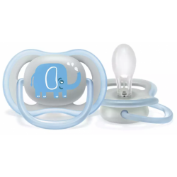 PHILIPS AVENT silikona māneklītis 6-18m, 1gab. ultra air Grey Elephant , SCF086/76