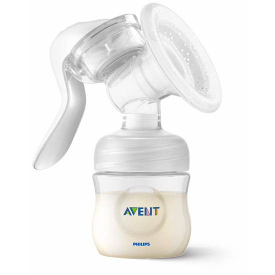 PHILIPS AVENT LOTUS MANUĀLAIS KRŪTS PIENA SŪKNIS AR TRAUCIŅIEM PIENA/ĒDIENA UZGLABĀŠANAI (3 GAB., + ADAPTERIS) SCF430/13