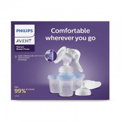PHILIPS AVENT LOTUS manual breast pump with milk/food containers SCF430/13