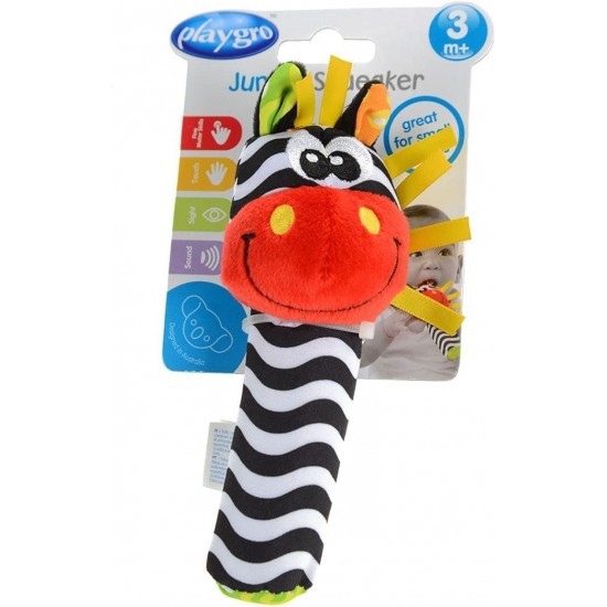 Playgro rotaļlieta ar pīkstuli Zebra 3m+, 0183439