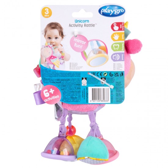 PLAYGRO Unicorn Activity Rattle, 188463