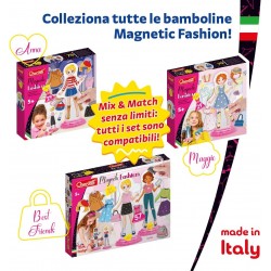 Quercetti Magnetic Fashion Laura - magnētiskā mode meitenēm (28 detalas, 5+)