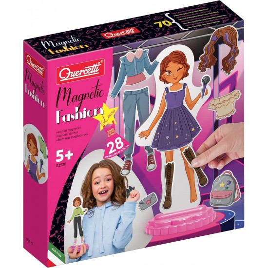 Quercetti Magnetic Fashion Laura magnētiskais modes komplekts meitenēm