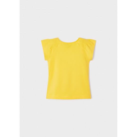 MAYORAL girls' t-shirt with floral appliqué 3071/5 MAYORAL girls' t-shirt with floral appliqué 3071/5