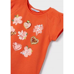MAYORAL  meiteņu t-krekls  oranžs 3071/56