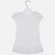 MAYORALGirl print short sleeve blouse with ruffles and strass 3187/10 MAYORALGirl print short sleeve blouse with ruffles and strass 3187/10