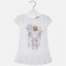 MAYORALGirl print short sleeve blouse with ruffles and strass 3187/10