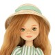 Lelle no kolekcijas Sweet Sisters Sunny strīpainā kleitiņā (32cm) SS02-20