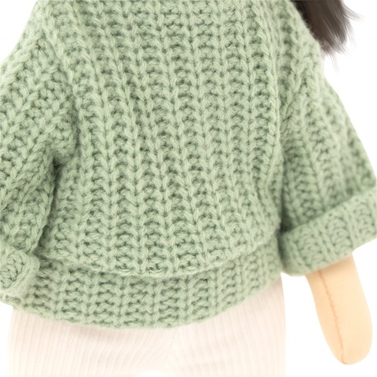 Doll from the Sweet Sisters collection Lilu in a green sweater (32cm) SS04-16