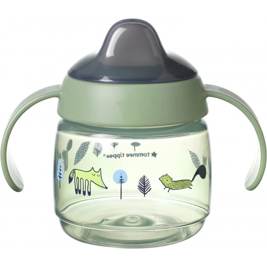 TOMMEE TIPPEE learning cup WEANING SIPPEE, 4m+, 190ml, green, 447826