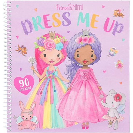 Krāsojamā grāmata ar uzlīmēm TopModel  Princess Mimi Dress Me Up ,12019