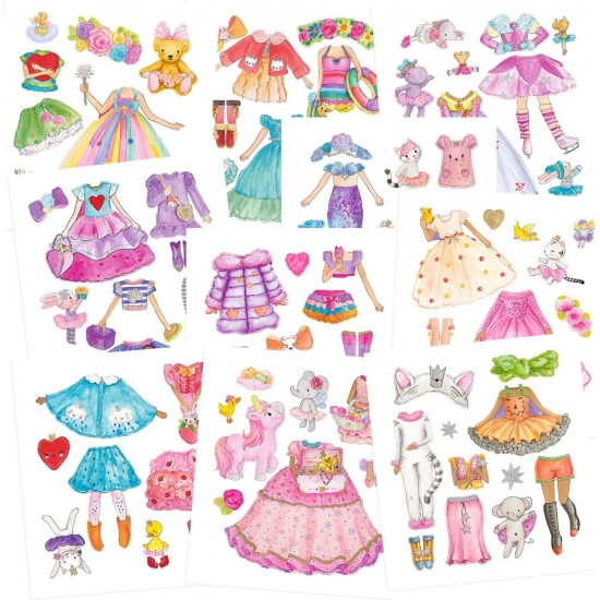 Princess Mimi Coloring Page with Dress Me Up Stickers Gorgeous Princess 12019